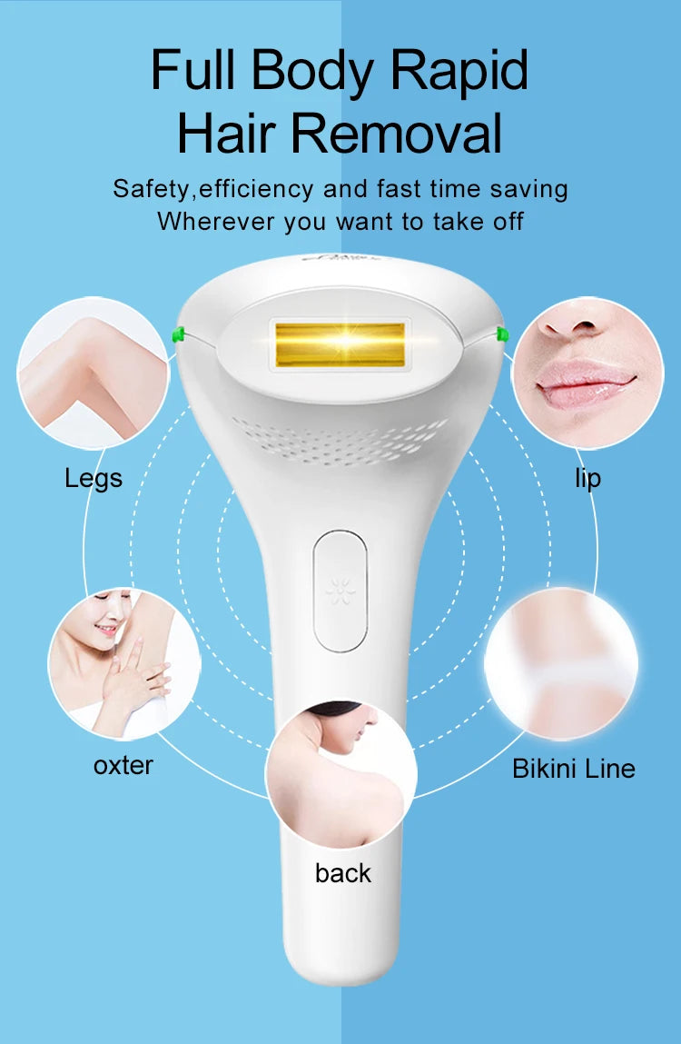 999990 Flash IPL Laser Epilator Women Laser Hair Removal Female Pulsed Light Electric Depilatory Device For Facial Body Bikini