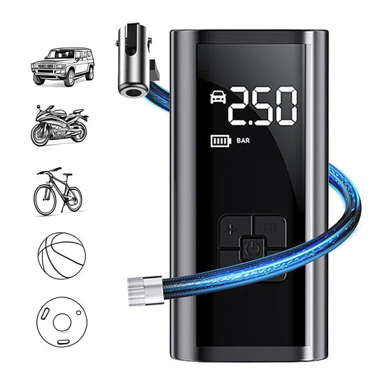 Car Wireless Air Pump Air Compressor Tire Ball Inflator LED Light Tyre Inflator 150PSI Electric for Car Motorcycles Bicycles