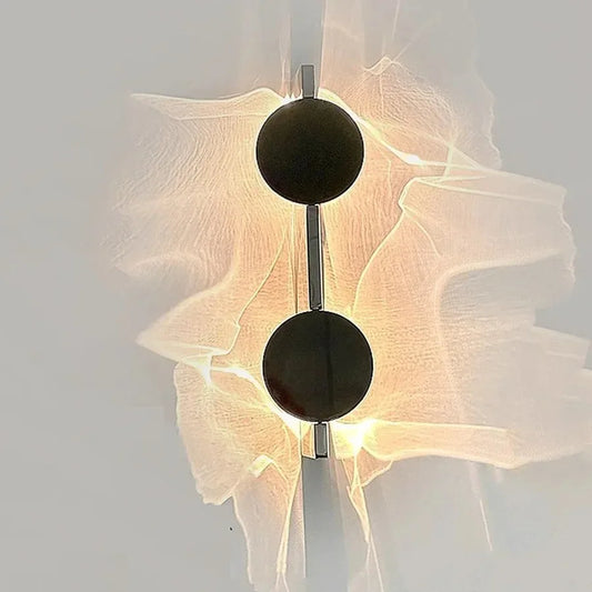 Stainless Rotatable Shadow Art Sconce Creative Corrugated LED Wall Light  Bedroom Bedside Parlor Stairs Aisle Atmosphere Light